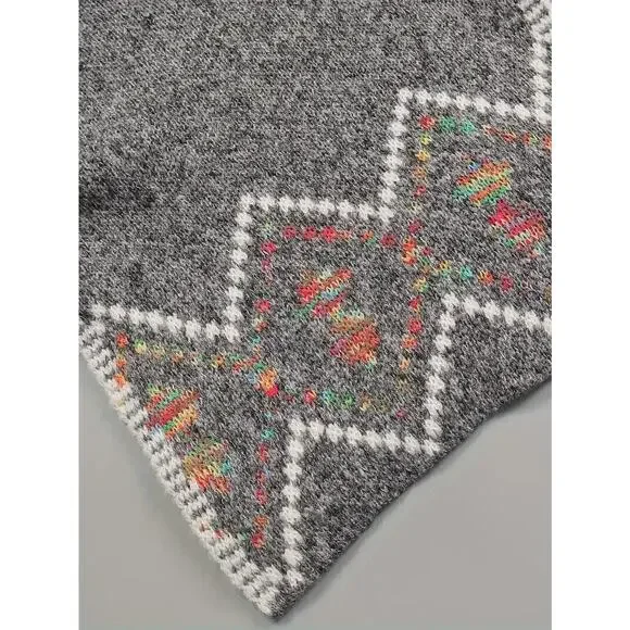 Sweater Womens Plus Cardigan Gray Hooded Long Duster Aztec Pockets - Picture 4 of 6